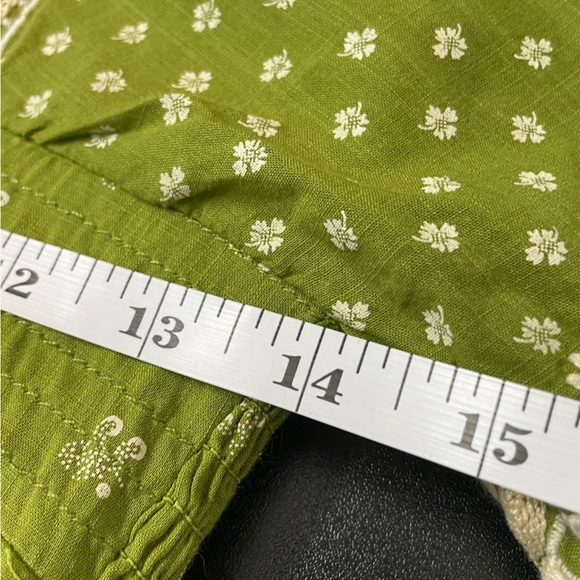 Free People NWT Sweet SW Embroidered Mini Dress in Olive Moss Green BUST 35.5” - Picture 15 of 16